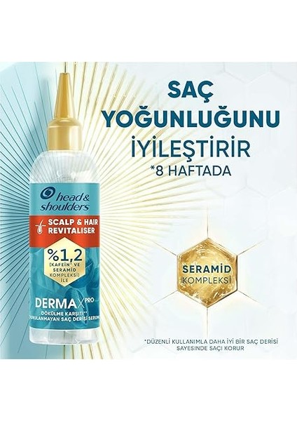 & Shoulders Dermaxpro Scalp & Hair Revitaliser Dökülme Karşıtı Durulanmayan Saç Derisi Serumu Kafein ve Seramid ile 145ML modelleri