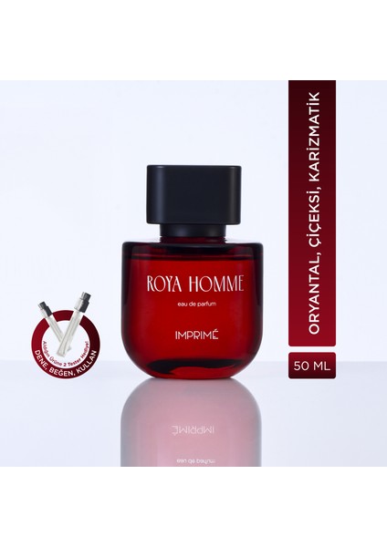 Roya Homme Edp Erkek Parfüm 50ML | Kırmızı Biber, Lavanta, Kaledonya Sandal Ağacı, Amber