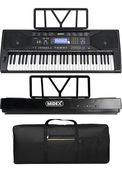 PS-4500K Tuş Hassasiyetli 61 Tuşlu Org Dijital LCD Ekran USB Mp3 Kulaklık Çanta Notalık Adaptör Dahil fiyatları