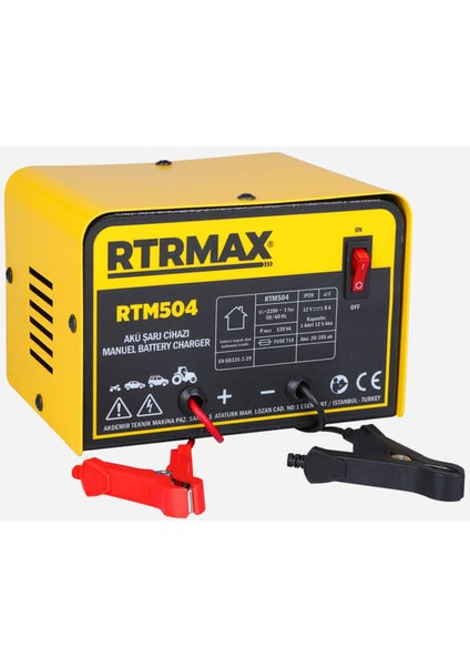 Akü Şarj Cihazı 8A 12V. 20-105AH