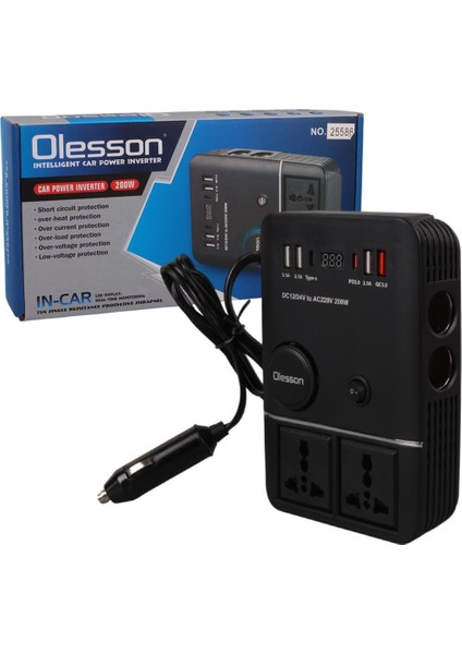 1661 Dc 12-24V 200W Oto Araç Power Inverter indirimleri