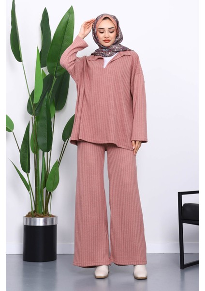 Gül Kurusu Kaşkorse Tunik Pantolonlu Takım fiyatları