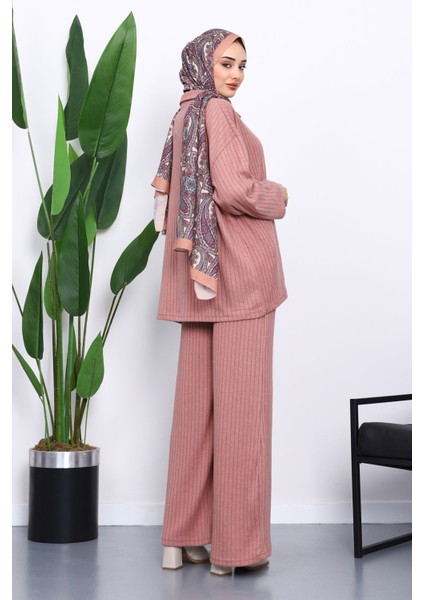 Gül Kurusu Kaşkorse Tunik Pantolonlu Takım fırsatları