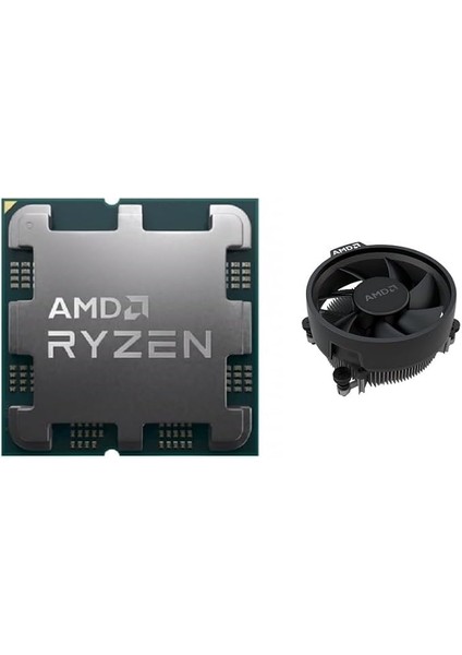 Ryzen 5 7500F Am5 3.7 Ghz 32 MB 65 W Tray+Fan (Kutusuz, Soğutuculu) Mpk Işlemci
