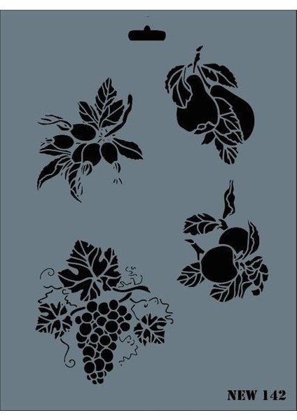 Rich New Seri N-142 Stencil 35X25 cm