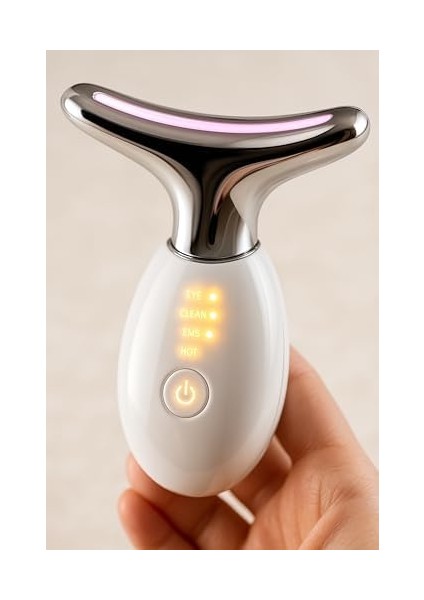 Busstier Yüz ve Boyun Sıkılaştırıcı Cilt Gençleştirici Masaj Aleti Mikro Akım Teknolojili Şarjlı Gıdı Giderici Güzellik Cihazı Cilt Sıkılaştırma Lifting Etkili