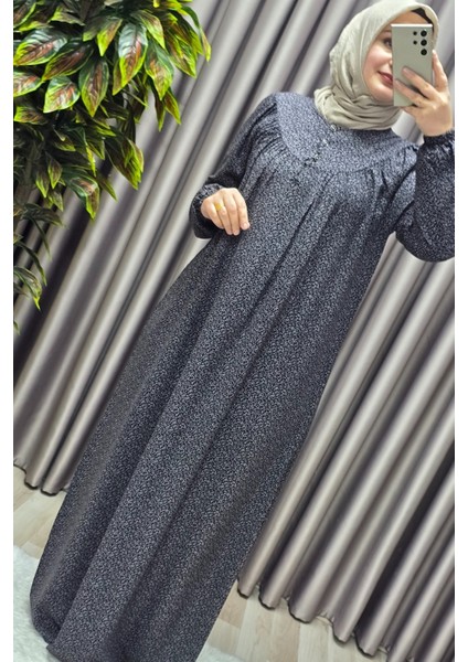 Kadın Tesettür Giyim Büyük Beden Çıtır Desen Tam Robalı Elbise fırsatları