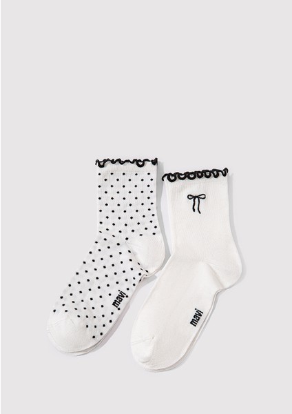 2li Ekru Soket Çorap 1913244-70053