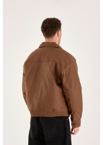 X-2014 Bel Lastikli Içi Kapitone Deri Mont