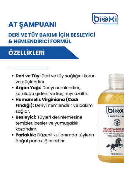 Deri ve Tüy Bakımı Için Besleyici, Nemlendirici Formül, Argan Içerikli At Şampuanı 500 ml fiyatları