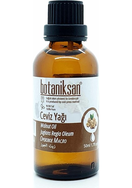 Ceviz Yağı 50ML Soğuk Sıkım, Saf, Doğal, Katkısız