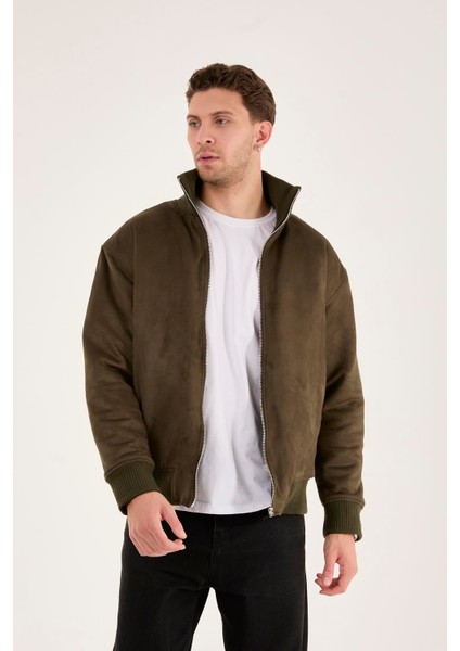 X-2021 Ribanalı Içi Kapitone Süet Mont modelleri