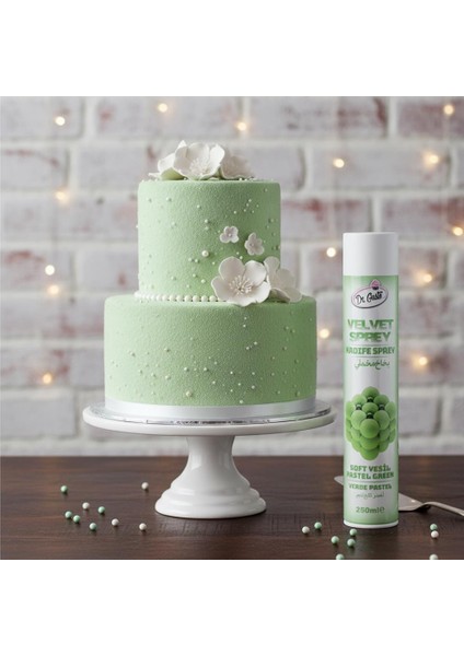 Kadife (Velvet) Sprey Gıda Boyası Soft Yeşil 250 ml fiyatları