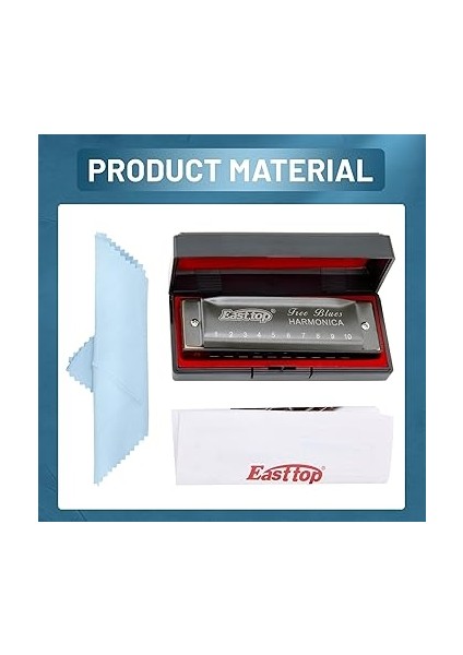 Top Mızıka C, Diatonik Mızıka, Mavi, 10 Delikli, Profesyonel Diatonic Blues Harmonica, Profesyonel Oyuncular, Yeni Başlayanlar, Öğrenciler, Yetişkinler Için Hediye Olarak indirimleri