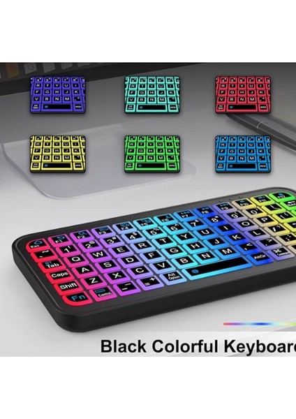 Klavye Smarttv Işıklı Bluetooth Kablosuz Televizyon Ps3 Dizüstü Tabletler ve Telefonlar Için fiyatları