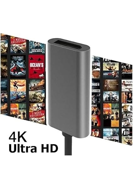 Type-C To Displayport Adaptör USB C Dp Çevirici Notebook Pc Bilgisayar Uyumlu HC67 (Hdmı Değildir) fiyatları