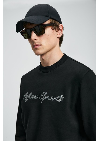 Erkek Loved Sweatshirt 112030170 Siyah modelleri