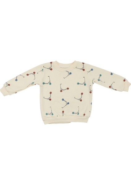 Erkek Çocuk Ekru Mavi Renkli Scooter Baskılı Üç Ip 2'li Takım - 1016171 fiyatları