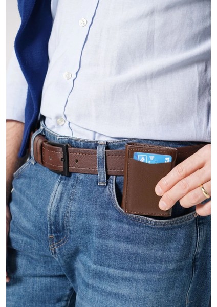 Mekanizmalı Siyah Kartlık Cüzdan