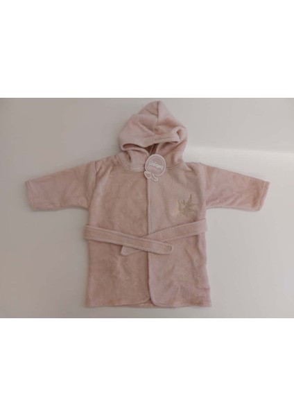 %100 Pamuk Bornoz Seti Pudra Pembe BBSS.PPMB.3980 fırsatları