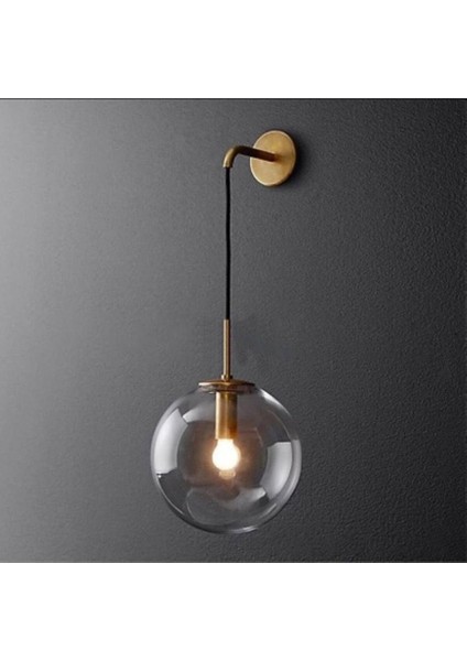 Avize Baston Modern Tasarım Salon - Hol - Eskitme Renk Füme Cam Duvar Aplik