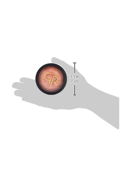 Golden Rose Baked Stardust No: 107 Peach Pink - Işıltılı Allık