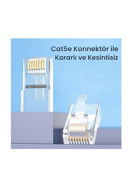 CAT5E RJ45 Jack Ethernet Konnektörü Altın Kaplama 100 Adet fiyatları