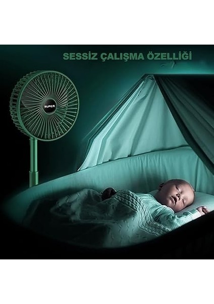 Masaüstü Vantilatör Şarjlı Vantilatör Yükselebilen Fan Soğutucu Fan Klima Serinletici 3 Kademeli Hız Ayarı Asorti Renk fiyatları