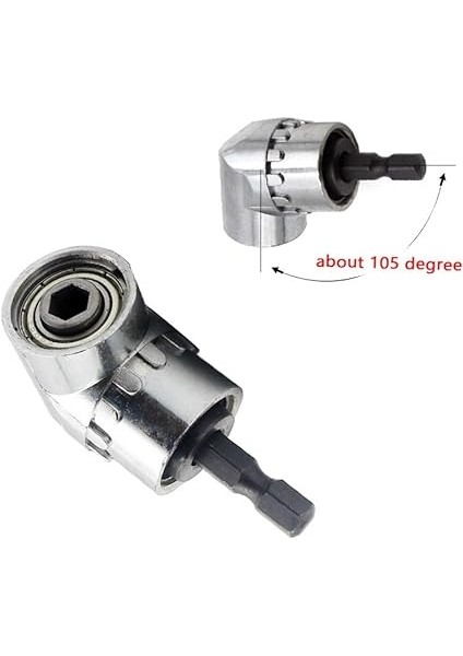 Akülü Tornavida Adaptörü Için 2 Adet 105° Açılı Başlık, Manyetik Matkap Tutuculu Tornavida, 2 Adet Esnek Matkap Uzatma Mili, Uzatma Ucu, Akülü Tornavida Için Açılı Başlık fırsatları