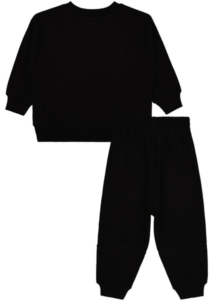 Boo Canavar Baskılı 2-5 Yaş Eşofman Takımı - Siyah 3-4 Yaş modelleri