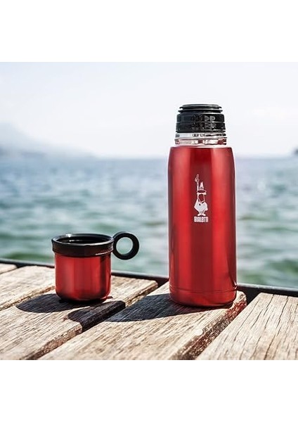 - Termos - 460ML - Kırmızı Renk - Paslanmaz Çelik - Çift Katmanlı - 12 Saat Sıcak 24 Saat Soğuk Tutar - Bardaklı Kapak Özelliği fiyatları
