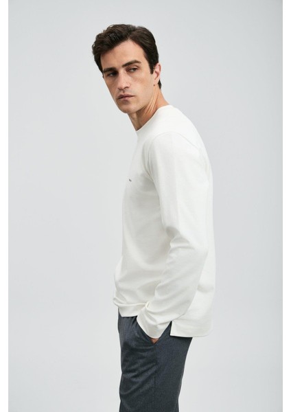 Victor Erkek Sweatshirt Kırık Beyaz (112020056) modelleri