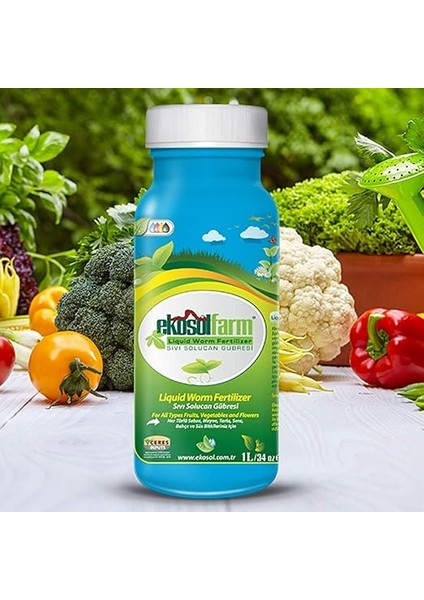 Easy Way Hortum Ucu Sprayer + 1 Litre Ekosolfarm Sıvı Solucan Gübresi - Çim ve Tüm Bahçe Bitkileri Için Hortum Ucu Sıvı Gübreleme Aparatı indirimleri