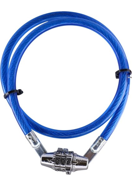 Bisiklet Halat Zincir Kilidi 65 cm Çelik Kilit Çap 7 mm Ø Hırsız Önleme Güvenlik 1 Adet