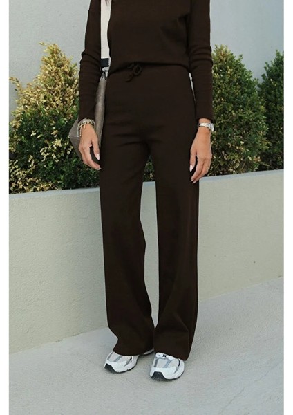 Kadın Fitilli Uzun Kollu Palazzo Paça Esnek Alt Üst Takım modelleri