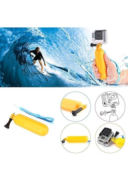 Evrensel Aksiyon Kamerası Aksesuarları Paket Kafası Göğüs Kayışı Montajı/selfie Çubuğu/yüzer El Kavraması Dragon Touch/akaso EK7000 Brave 4 5 6 7 Le V50X/GOPRO Hero 11 10 9 8 7 ile Uyumlu indirimleri