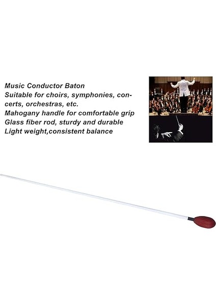 Müzik Şefi Baton, Koro Orkestrası Band Konseri Için Müzik Şefi Baton Orkestra Şefi Değnek (R135J 35,8 Mm) fırsatları