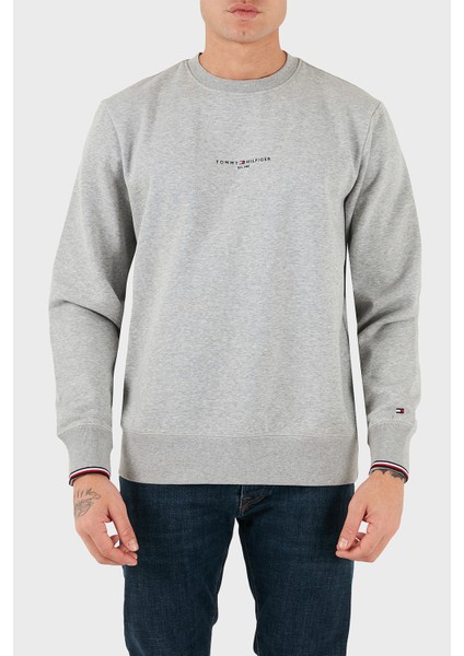 Pamuklu Regular Fit Logolu Sweat Erkek Sweat MW0MW33639 P01