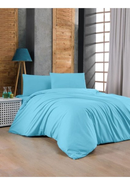 Çift Kişilik % 100 Pamuk Nevresim Takımı Turquaıse