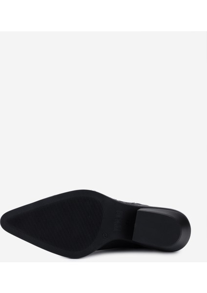 Kadın Hakiki Deri Siyah Western Bot 1072 9254 Bn Bot SK25-26 Sıyah Spr fırsatları