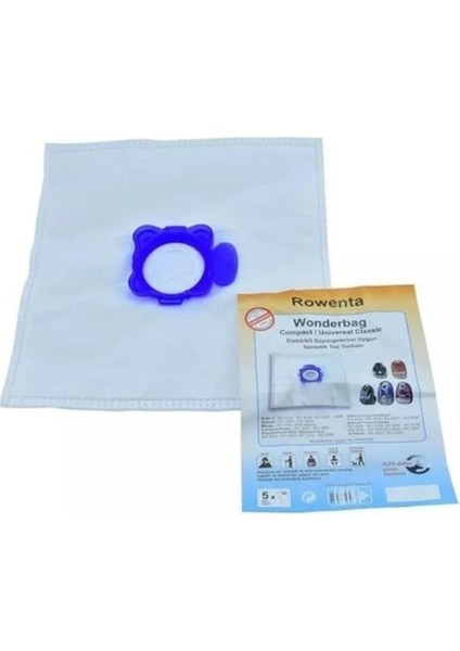 Adet Rowenta Wonderbag Compact/universal Classic Elektrikli Süpürgelerine Uygun Sağlıklı Uzun Ömürlü Uyumlu Bez Toz Torbası