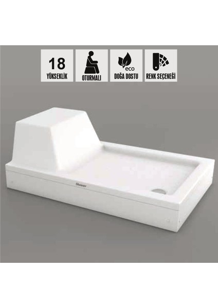 Nuva Dikdörtgen Oturmalı Duş Teknesi, Panelli fiyatları