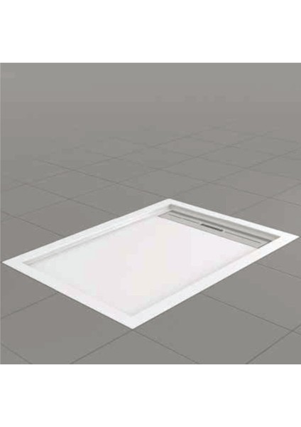 Drop Dikdörtgen Duş Teknesi, Flat