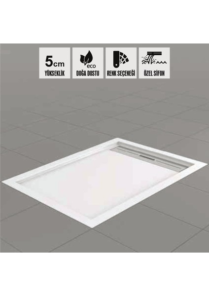 Drop Dikdörtgen Duş Teknesi, Flat fiyatları