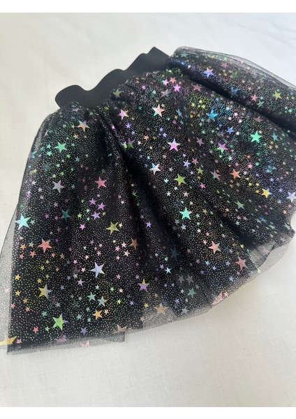 Kız Bebek Parlak Yıldız Baskılı Tütü Etek