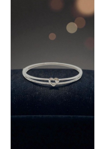 Sade Model 925 Ayar Gümüş Kelepçe Bileklik