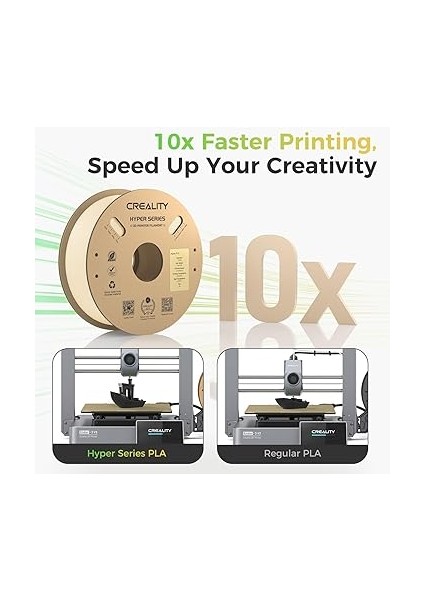 Resmi 3D Yazıcı Filament Hyper Pla Filament, Yüksek Hızlı Baskı, Dayanıklı ve Dayanıklı, Pürüzsüz, Çıkıntı Kalıcı Diional Doğruluk +/- 0,03 Mm, 2,2 Lb/makara, Cilt modelleri