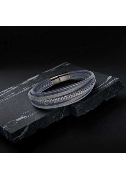 Siyah Çoklu Deri Bileklik 9593B2D2 fiyatları
