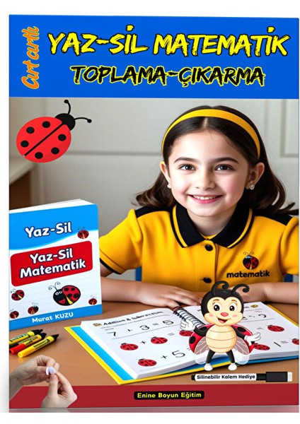 Cırt Cırtlı Matematik Toplama-Çıkarma Yaz-Sil Kitabı
