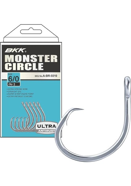 Monster Circle Iğne 6/0 5 Pcs